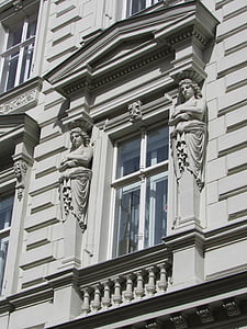 Bratislava, Slovakien, Center, arkitektur, byggnaden exteriör, fasad
