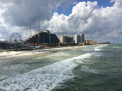 Daytona beach, Florida, Statele Unite ale Americii, mare, nori, cer, nor - cer