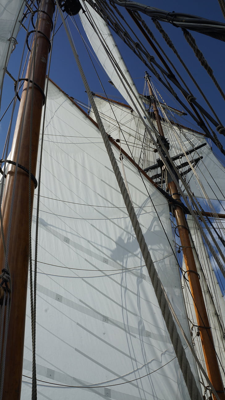 rigging, sailboat, sailing, sail, ship, boat, ocean
