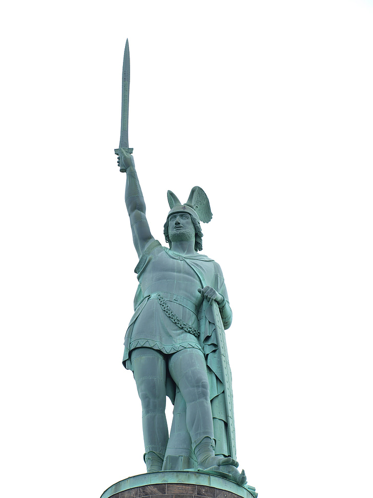 Hermann memorial, kriger, statuen, krigen, styrke, stolthet, stein