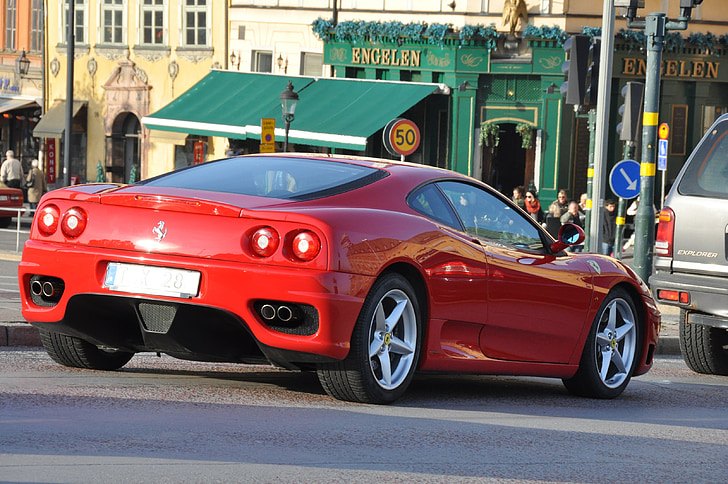Ferrari, raudona, Auto, automobilių, greitis, dizainas, Italų