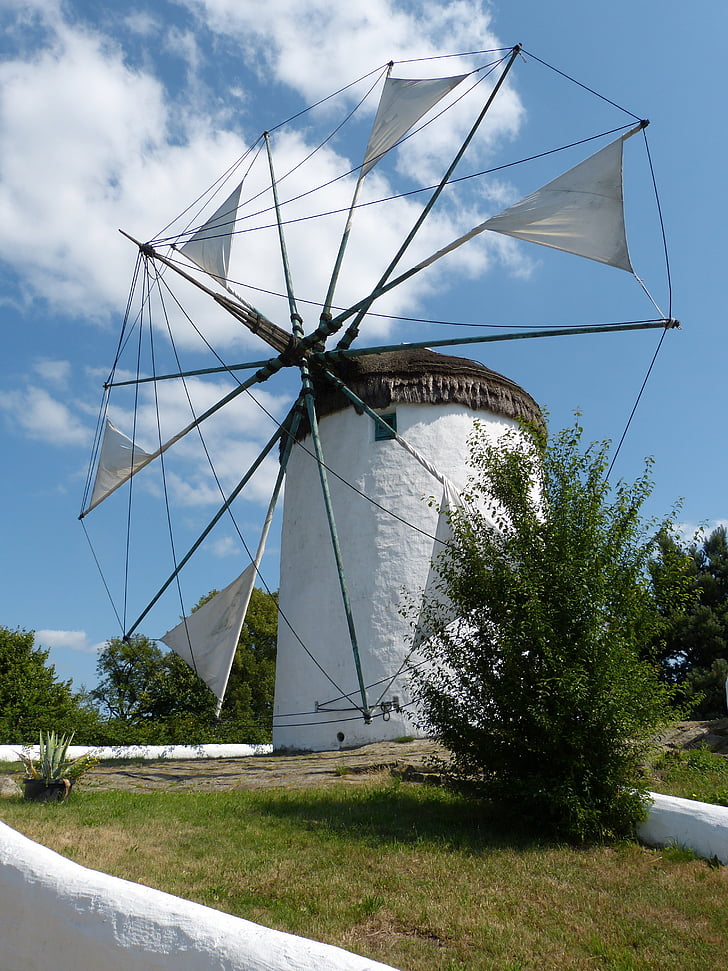 Mill, Wing, frilandsmuseum, vindmølle, historisk set, bygning, vind