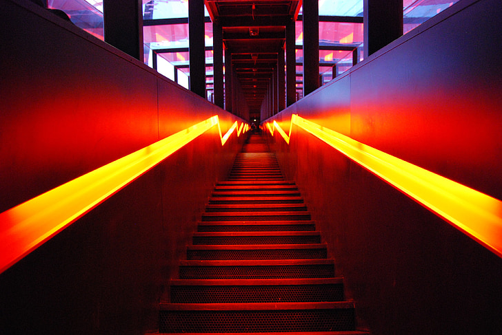 schody, vstup, Ruhr culture museum, osvetlenie, jesť, Bill, Zollverein