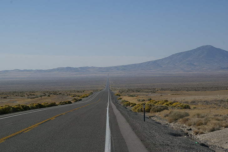 Wendover, cesta, Nevada, ulice, cesta, dálnice, způsob