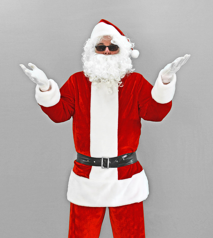 Christmas, Xmas, Santa, Nicholas, Santa claus, lunettes de soleil, jours fériés