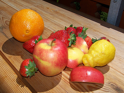 ผลไม้, มีสุขภาพดี, อาหาร, สีแดง, ผลไม้, วิตามิน, แอปเปิ้ล