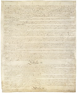 forfatningen, USA, USA, Amerika, september 17 1787, Føderale Republik, rækkefølge
