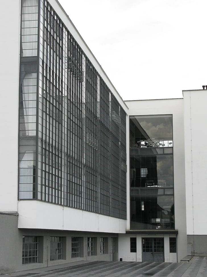 arkitektur, Bauhaus, Dessau, College, Gropius, byggnad, världsarv