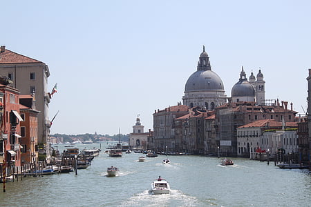 venice, boats, water, channel