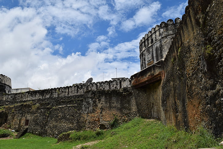 ottomansk fästning, historiskt monument, Zanzibar