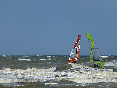 surfer, Βόρεια θάλασσα, Saint peter ording, στη θάλασσα, Ακτή, surf, Άνεμος