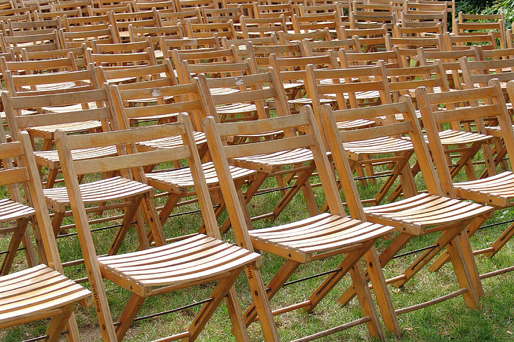 sillas, sentarse, Reserva, evento