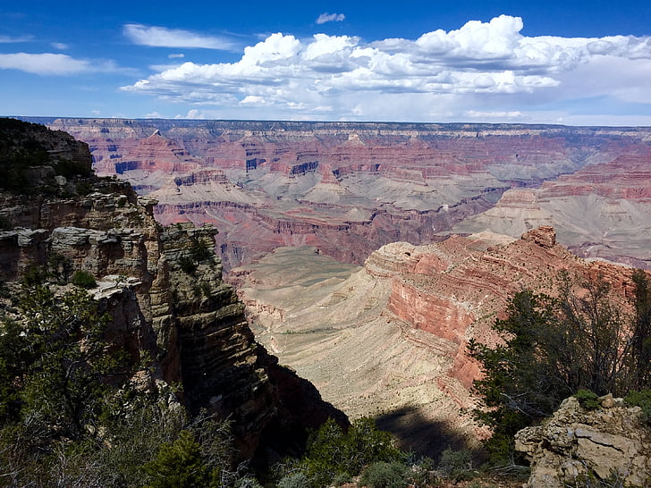 Büyük Kanyon, Güney Rim, Flagstaff arizona, manzara, ABD, doğa, hiçbir insan
