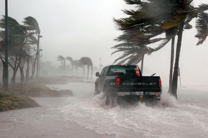 key west, Florida, orkanen, Dennis, Väder, stormflod, stormigt