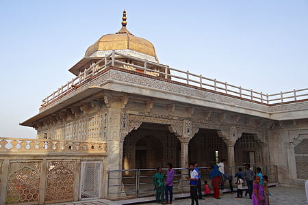 Agra fort, musamman burj, Mughals, arhitektuur, Palace, Castle, valge marmor