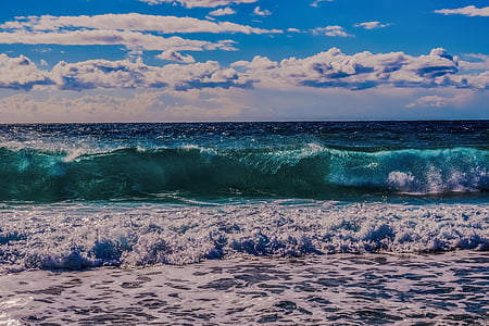 val, pjena, sprej, more, vode, priroda, plaža