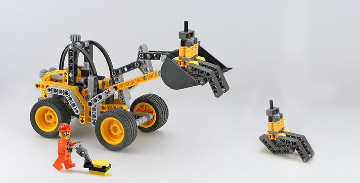 Lego, Laki-laki, membangun, teknologi, mainan, legomaennchen, dibangun