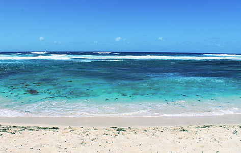 Mauritius, zee, Indische Oceaan, Oceaan, zand, zomer, door de zee