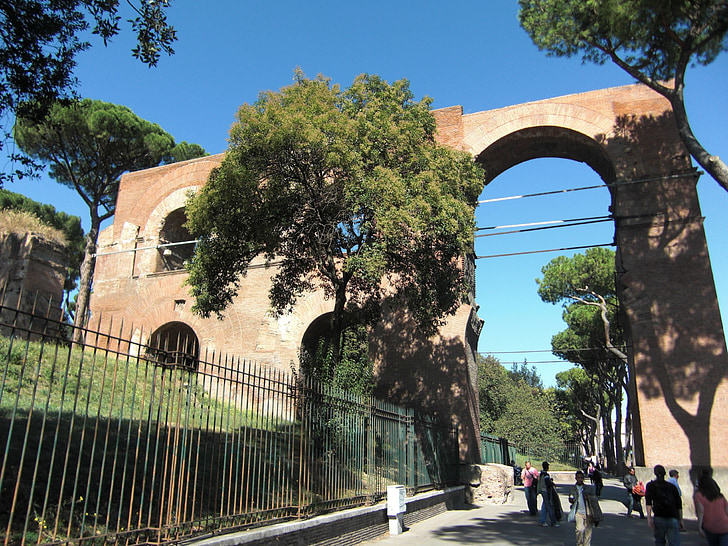 akvædukt, Rom, Italien, aquädukttunnel, arkitektur, vandforsyning, roman