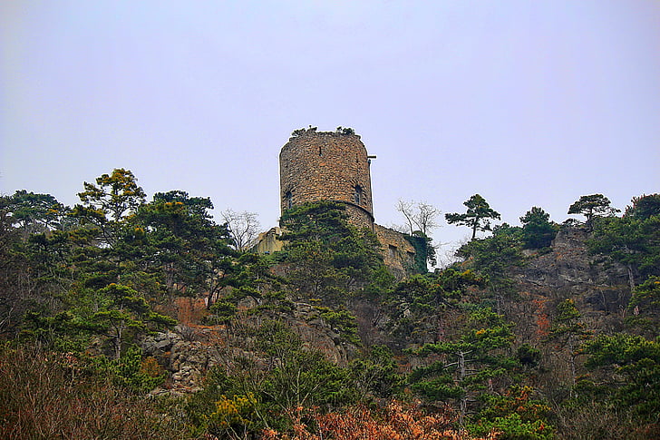 castle, black tower, fortress, hdr image