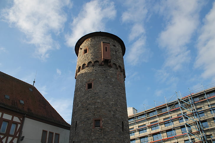 Hexenturm, le château, Hesse, tour, spone, médiévale, architecture