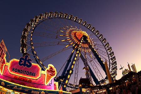 Mu-ních, Lễ hội tháng mười, Ferris wheel, Carousel, đi xe, vui vẻ, niềm vui