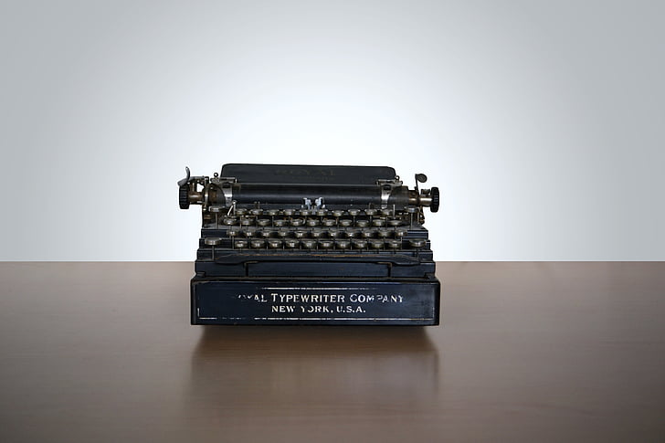 vintage, macchina da scrivere, scrivere, New york, lettere, stampa tipografica, inchiostro