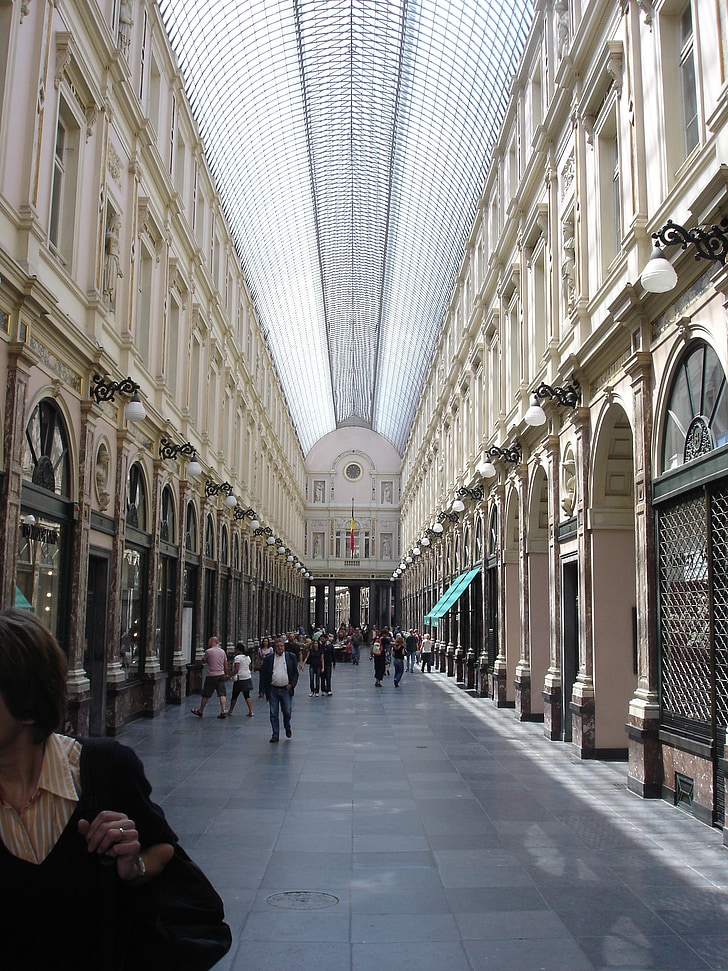 Galería, Bélgica, arquitectura, Bruselas, Arcade, Europa, edificio