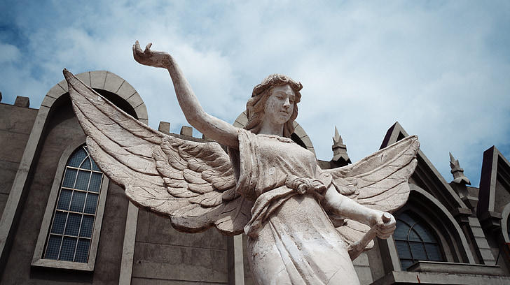 скульптура, Ангел, христианство, Священный, красивая, Статуя, Архитектура