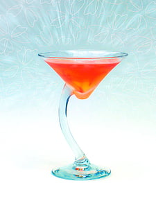 Martini, glas, cocktail, dryck, alkohol, Fira, retro