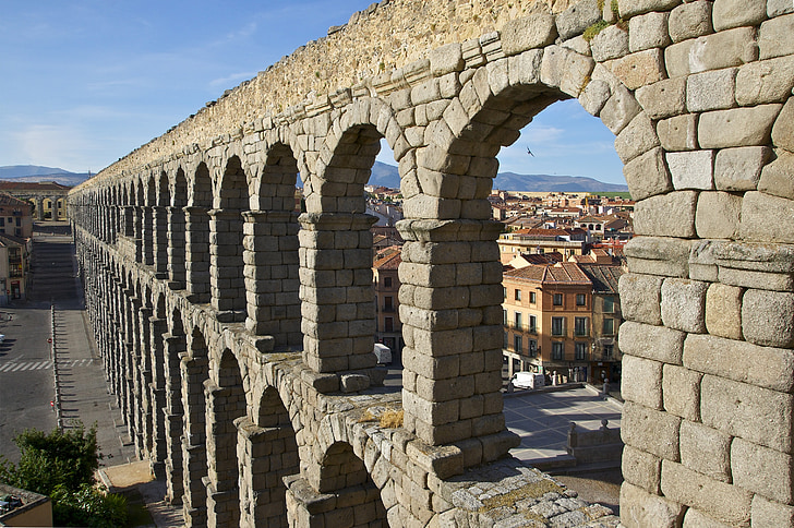 vesijohdon, Segovia, Roman, Espanja, arkkitehtuuri, Arch, kivi