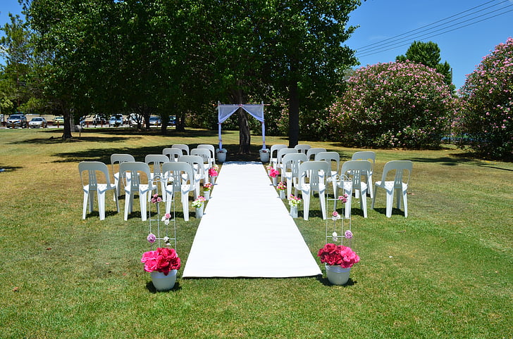 esküvő, ünnepség, Park, dekoráció, temető, Grave, törlésre kijelölt