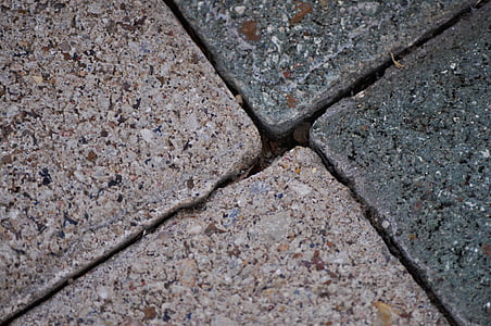 блокове, плочки, камъни, твърд, необработен, плосък, бетон