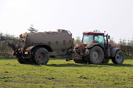 güllefaß, gülle, gnojevke, traktor, distribucijo, naravno gnojilo, kmetijstvo