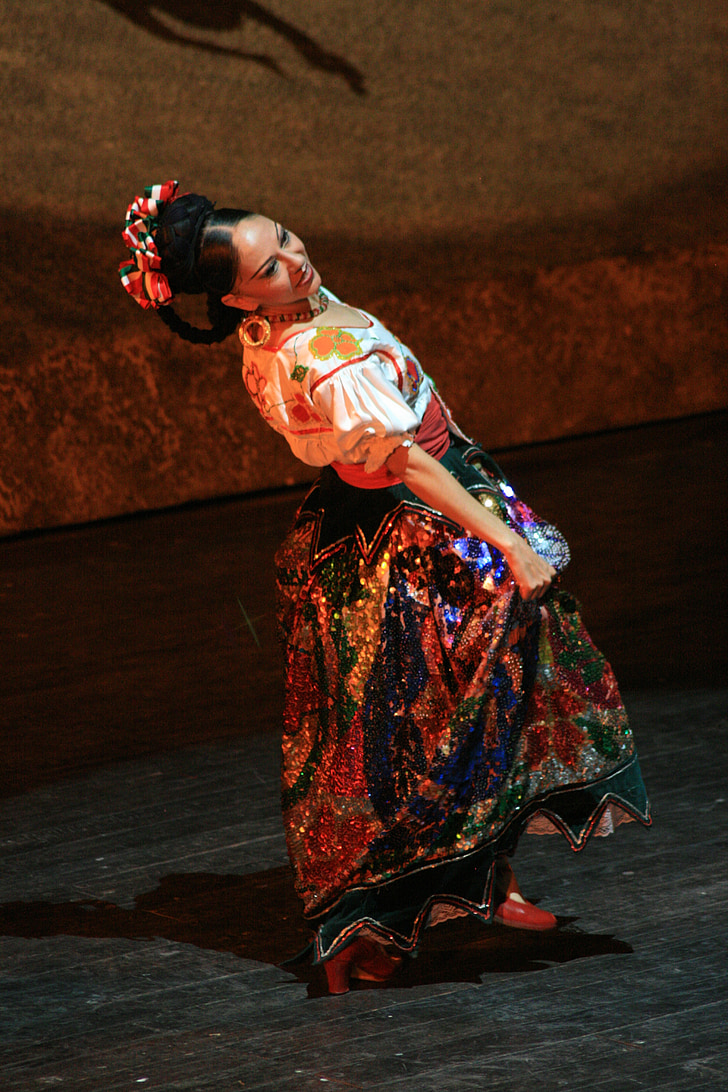 dançarina, mexicano, cultura, México, tradicional, mariachi, latino-americanos