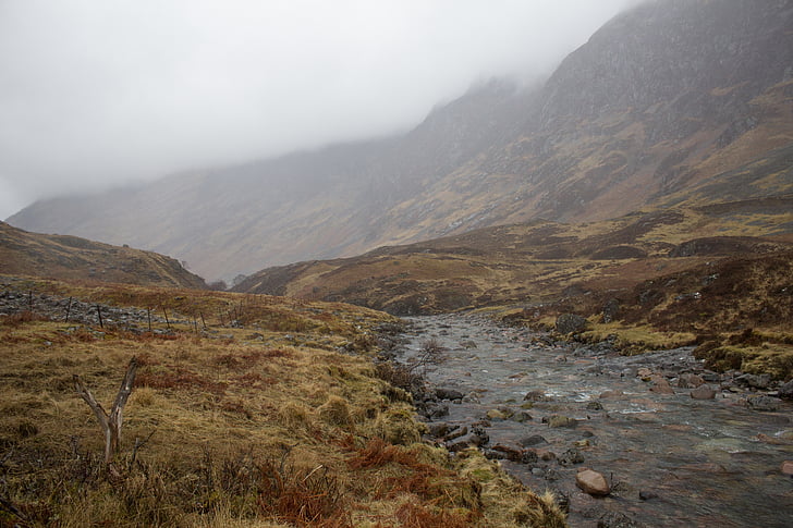 Szkocja, piesze wycieczki, Natura, Highlands, Cloudscape, Trekking, wakacje