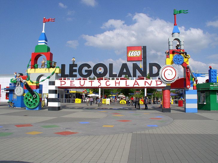 Legoland, LEGO, Günzburg, vidámpark, turizmus, bemenet, öröm