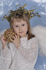 Anioł, dziecko, Saint valentin, kostium, amorek, 14 lutego