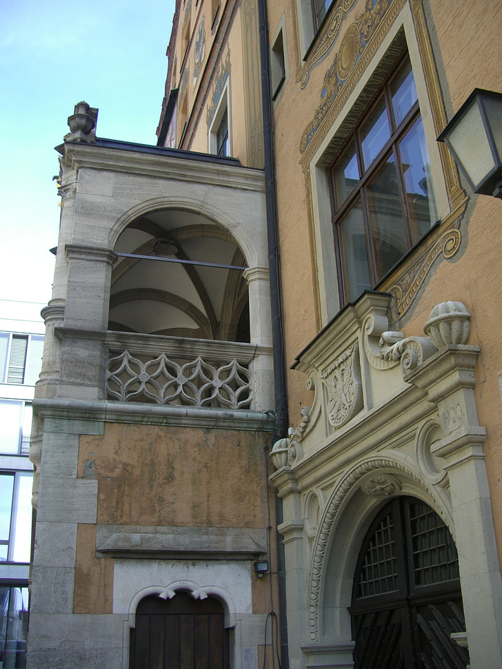 Municipio, Ufficio del registro, Ulm, costruzione, facciata, stucchi, obiettivo