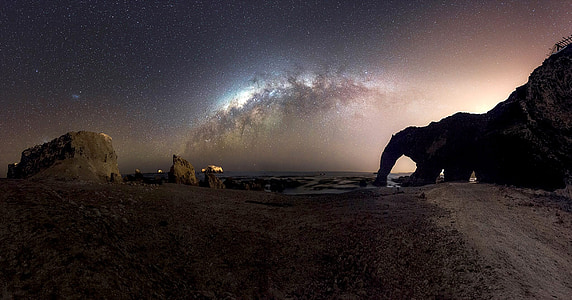 more, pijesak, zvijezda, figura kamena slon, priroda, Peru, Marcona