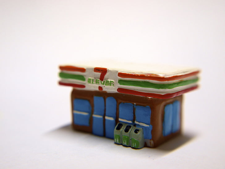 store, toy, 7-eleven, macro, miniature, tiny, mini