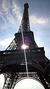 タワー, パリ, 市, 記念碑, 鉄, 光の街, エッフェル