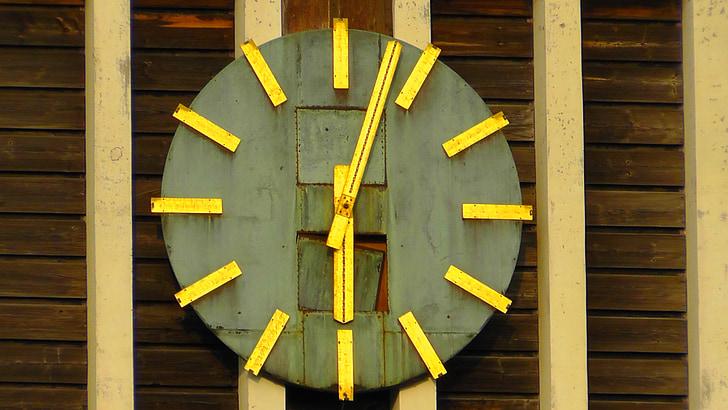 време, часовник, часовникова кула, аналогов, Църквата часовникова кула, аналогов часовник, точност