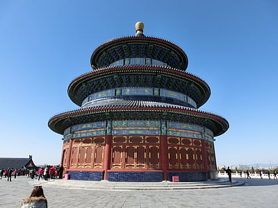中国, 北京, 寺, 地球の中心点, アーキテクチャ, 仏教, 宗教