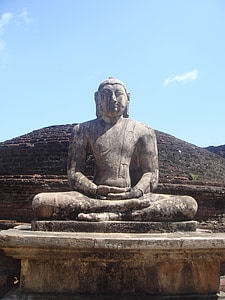 Buddah, religieuze, aanbidding, Tempel, Rock, standbeeld, Sri lanka