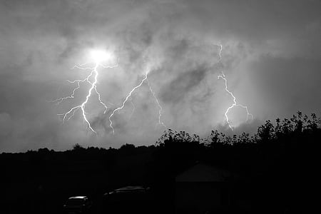 búrka, Lightning, tmavé, oblačnosť, Cloud