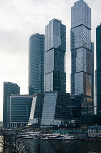 ciudad de Moscú, Moscú, Rusia, ciudad, rascacielos, rascacielos, Torre