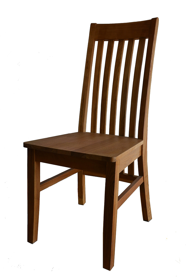 stolica, drvo, namještaj, komada namještaja, sjediti, izolirani, drvo - materijal