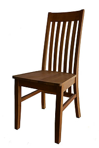 Stuhl, Holz, Möbel, Möbel, sitzen, isoliert, Holz - material