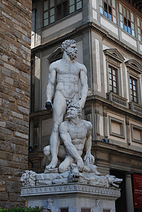 Florencija, Italija, Italia, Paminklai, skulptūros, Architektūra, statula